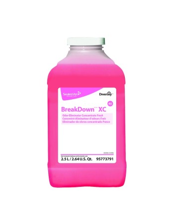 DIVERSEY 95773791 BreakDownTM/MC XC Odor Eliminator & Cleaner Concentrate Fresh, 2.5L, Case of 2 - [DefendUse.com] - 95773791 - 