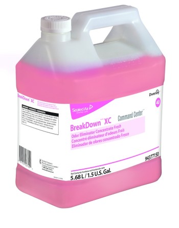 Diversey 94377150 1.5 gal Breakdown XC Odor Eliminator Concentrate Fresh, Case of 2 - [DefendUse.com] - 94377150 - Diversey Hold