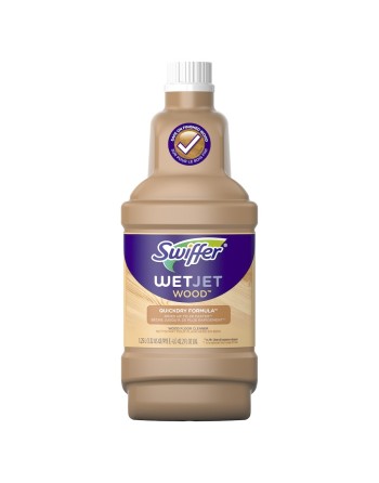 Swiffer Wet Jet Clear Wood Cleaning Solution 1.25L, 4/Case - [DefendUse.com] - 37000-77133 - Swiffer® Cleaning Products