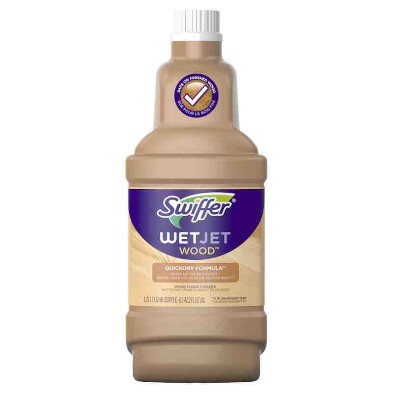 Swiffer Wet Jet Clear Wood Cleaning Solution 1.25L, 4/Case - [DefendUse.com] - 37000-77133 - Swiffer® Cleaning Products