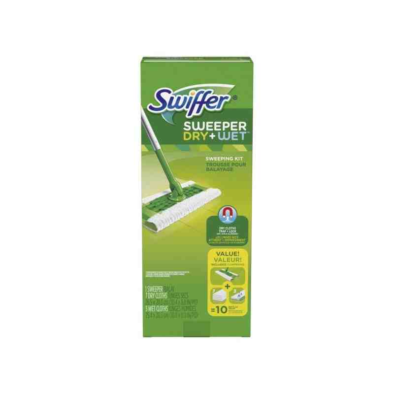 Swiffer Sweeper Starter Kit, 2 in 1, Wet and Dry, 6/Case - 1 - 37000-92815 - Swiffer Sweeper Starter Kit, 2 in 1, Wet and Dry, 6