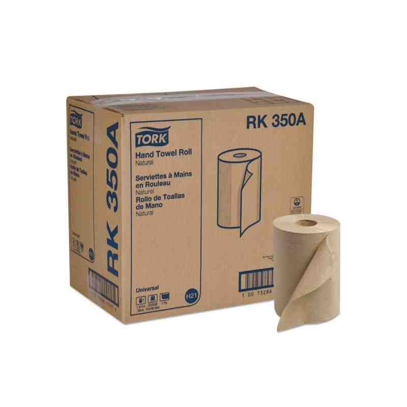 Tork® Universal Hand Towel Roll, 1-Ply, Natural, 350'/Roll, 12 Rolls/Case - [Cleaning Supplies Canada Discounts] - RK350A - [Def