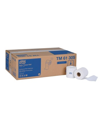 Tork® Advanced Bath Tissue Roll, 2-Ply, White, 500 Sheets/Roll, 48 Rolls/Case - [Cleaning Supplies Canada Discounts] - TM6130S -