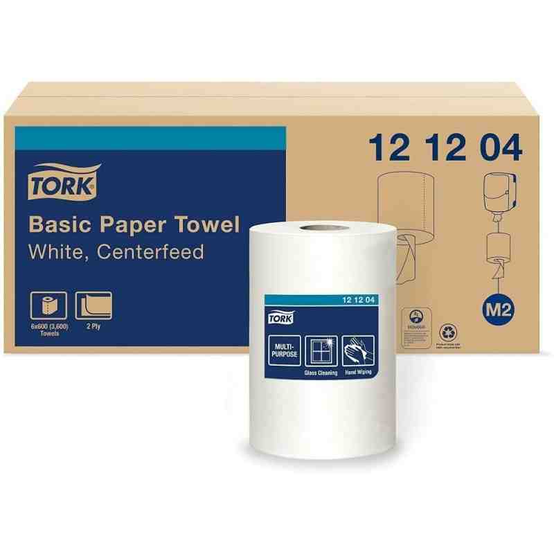 Tork® Advanced Soft Centerfeed Hand Towel, 2 Ply, White, 600', 6/Case - [Cleaning Supplies Canada Discounts] - 121204 - [DefendU