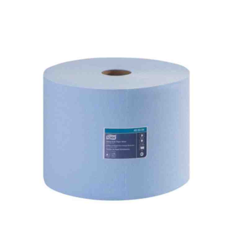 Tork® Heavy-Duty Paper Wiper, Giant Roll, 1-Ply, Blue, 800 Sheets/Roll, 1 Roll/Case - [Cleaning Supplies Canada Discounts] - 450