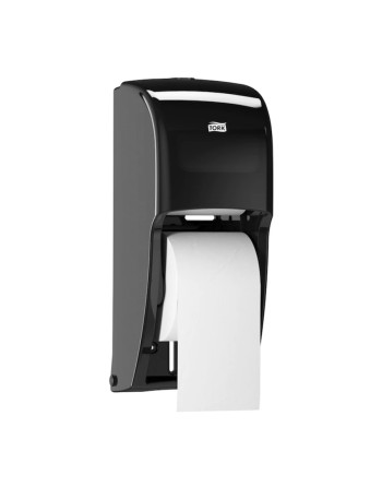 Tork® Twin Toilet Paper Roll Dispenser, Elevation Design, Black, 1 Dispenser/Case - [Cleaning Supplies Canada Discounts] - 55562