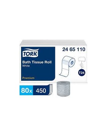 Tork Premium Bath Tissue Roll, 2-Ply, 80/450-SHT - [Cleaning Supplies Canada Discounts] - 2465110 - [DefendUse.com]