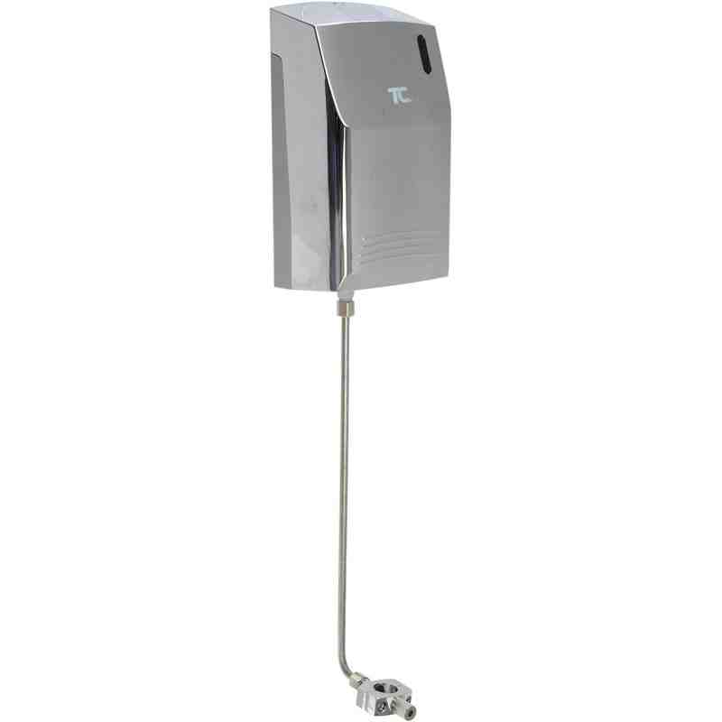 Rubbermaid Commercial FG500409 AutoClean Wall-mounted Toilet Cleaner Dispenser, LED, Chrome, Kit with 3/4-inch Connector - [Defe