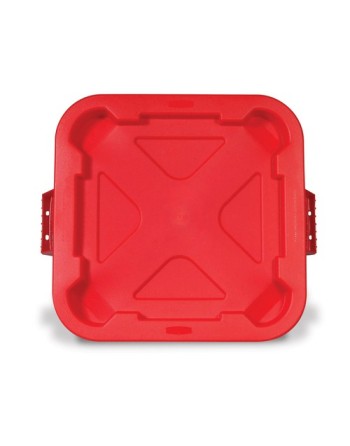 RUBBERMAID Square Brute® Containers Snap-Lock Lid For 3526 - Red - [DefendUse.com] - FG352900RED - Tools & Accessories