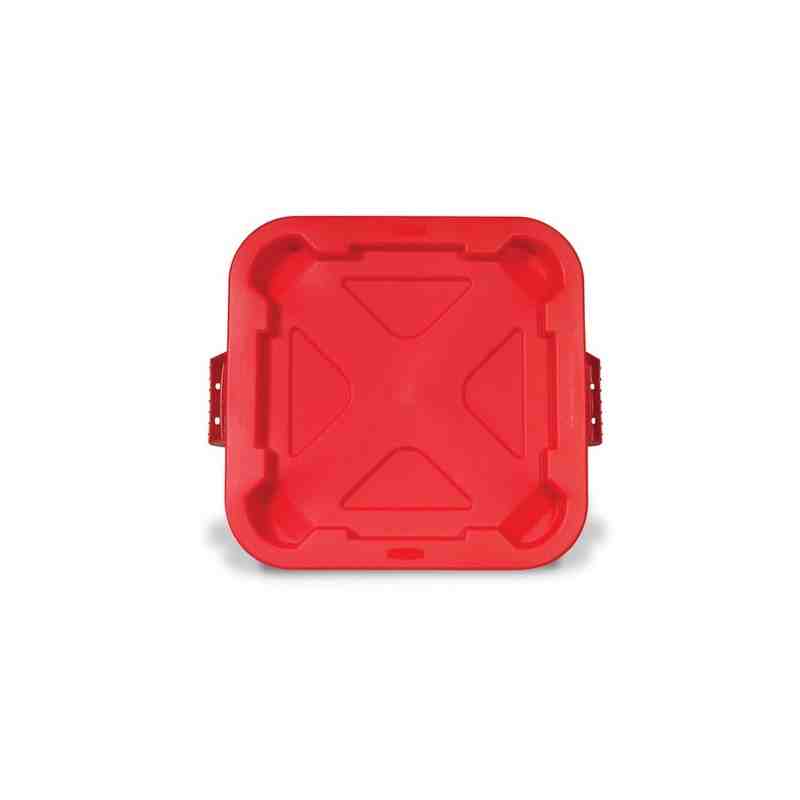 RUBBERMAID Square Brute® Containers Snap-Lock Lid For 3526 - Red - [DefendUse.com] - FG352900RED - Tools & Accessories