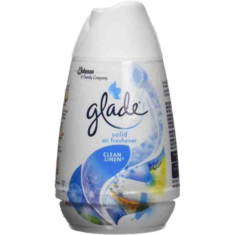 Glade Solid Air Freshener and Odor Eliminator, Deodorizer for Home and Bathroom, Clean Linen, 2040g, 12 Count, Case of 12/170g -