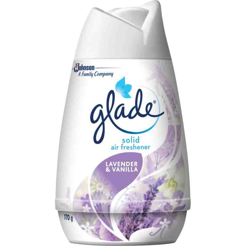 SC JOHNSON  Glade® Solid Air Freshener, Lavender & Vanilla, Gel Format: 170 g, Case of 12 - 1 - 10062300706119 - SC JOHNSON  Gla