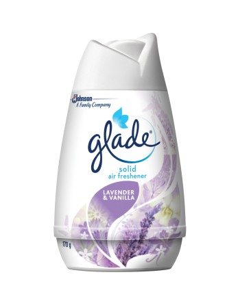 SC JOHNSON  Glade® Solid Air Freshener, Lavender & Vanilla, Gel Format: 170 g, Case of 12 - 1 - 10062300706119 - SC JOHNSON  Gla