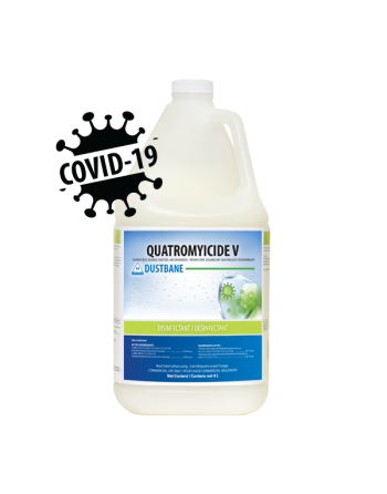 DUSTBANE  52898  Quatromyicide V Disinfectant, No Rinse Sanitizer, and Deodorizer, Jug 4L - [DefendUse.com] - 52898 - Dustbane D