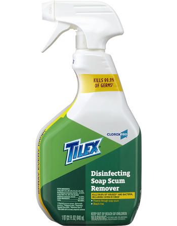 Tilex® 01152 Soap Scum Remover & Disinfectant Trigger Spray (32 fl. oz.), Lemon, 946 mL, Case of 9 - [DefendUse.com] - 01152 - T