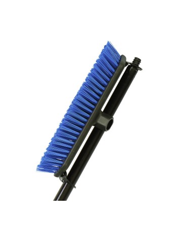 GLOBE, Floor And Deck Scrub Brushes With Metal Handle - 12 Inch Brush With 54 Inch / Side Clipped Handle - [Cleaning Supplies Ca