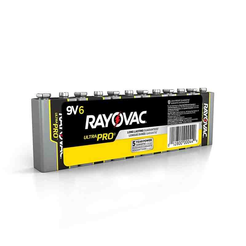 RAYOVAC AL9V6 Battery - Rayovac Ultra-Pro Industrial "9V", Case of 12, 6/Pack - [DefendUse.com] - AL9V6J - Alkaline Battery