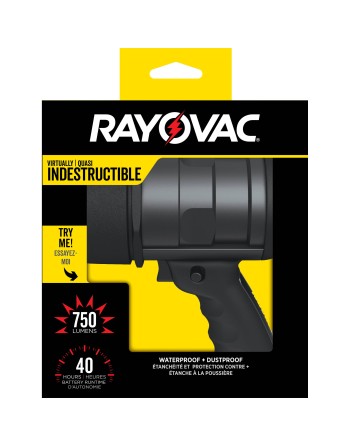 RAYOVAC  Workhorse Pro™ Virtually Indestructible Spotlight, LED, 670 Lumens, AA Batteries - [Cleaning Supplies Canada Discounts]