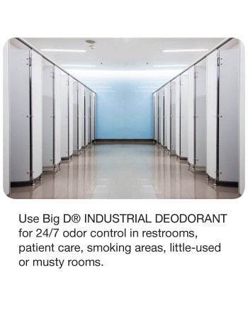 Big D 331 Industrial Deodorant, Lemon Fragrance, 1.5 oz (Pack of 12) - Lasts Up to 45 Days - [Cleaning Supplies Canada Discounts