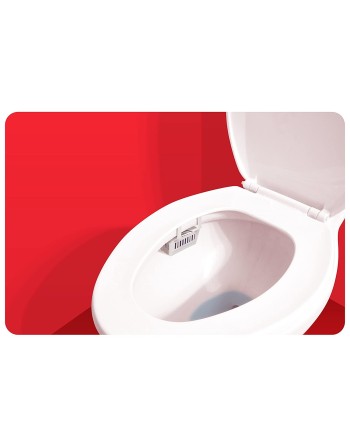 Big D 601 Toilet Bowl Rim Hanger with Non-para Block, Cherry Fragrance, 1500 Flushes (Pack of 12) - [Cleaning Supplies Canada Di