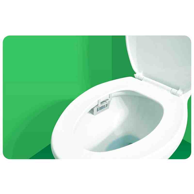 Big D 661 Toilet Bowl Rim Hanger with Non-para Block, Evergreen Fragrance with Enzymes, 1500 Flushes (Pack of 12) - [Cleaning Su