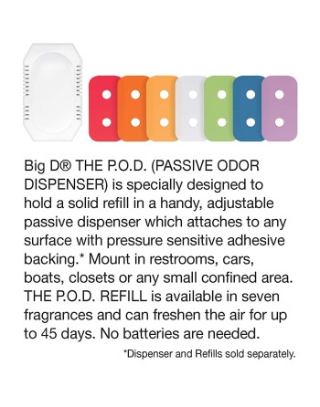 Big D 190 The P.O.D. Passive Odor Dispenser Refill, Apple-Cinnamon Fragrance, Red (Pack of 24) - [Cleaning Supplies Canada Disco