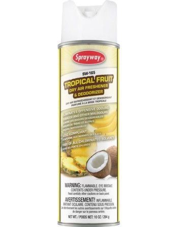 SPRAYWAY Tropical Fruit Dry Air & Fabric Deodorizer, 20 oz., Case of 12 - [Cleaning Supplies Canada Discounts] - SW-165 - [Defen