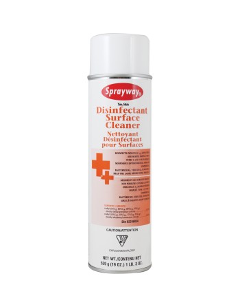 SPRAYWAY SW866 Disinfectant Surface Cleaner, Aerosol Can, 20 fl. oz., Case of 12 - [DefendUse.com] - SW866 - Sprayway