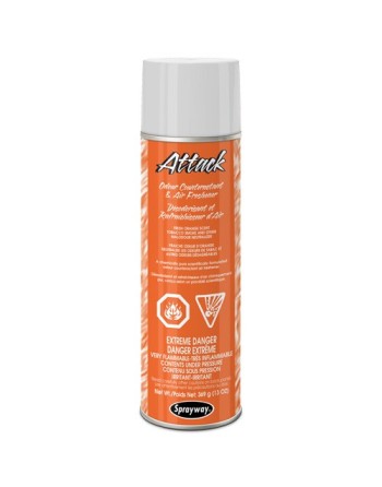 SPRAYWAY, Air Freshener, Attack Orange, Aerosol Can, 20 Oz, Case of 12 - [Cleaning Supplies Canada Discounts] - SW586 - [DefendU