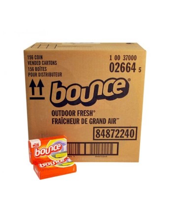 P&G Bounce 37000-02664 Sheet Fabric Softener for Laundromat Coin Vending Machines, Case of 156/2ct - [DefendUse.com] - 100370000