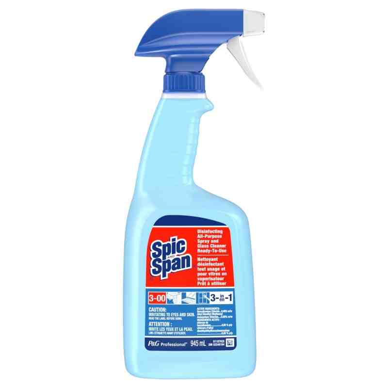 Spic & Span 56100-00639 Disinfecting All Purpose Spray & Glass Cleaner, Ready To Use, Case of 8/945ml - [DefendUse.com] - 56100-