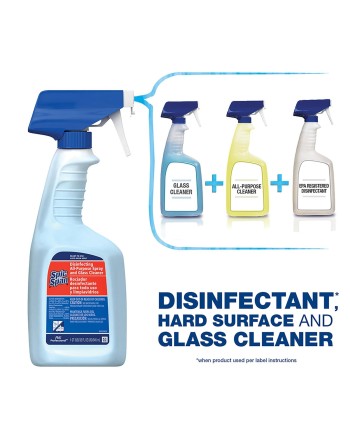 Spic & Span 56100-00639 Disinfecting All Purpose Spray & Glass Cleaner, Ready To Use, Case of 8/945ml - [DefendUse.com] - 56100-