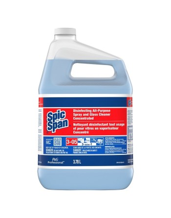 Spic and Span, Disinfecting All-Purpose Spray & Glass Cleaner, Concentrate Closed Loop, 3.78L, Case of 2 - [DefendUse.com] - 370