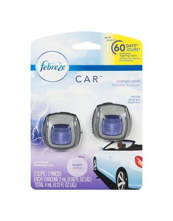 Febreze CAR Midnight Storm, 2 Pack, Case of 8 - [DefendUse.com] - 37000947363 - Febreze® Air Fresheners