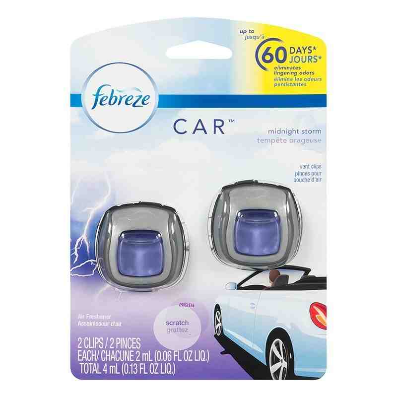 Febreze CAR Midnight Storm, 2 Pack, Case of 8 - [DefendUse.com] - 37000947363 - Febreze® Air Fresheners