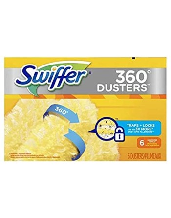 SWIFFER 37000-21620 Duster 360, Refill, Unscented, Case of 4/6ct - [DefendUse.com] - 37000-21620 - Swiffer® Cleaning Products