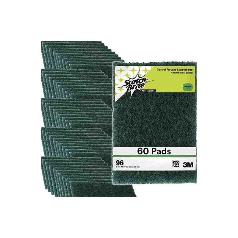 Scotch-Brite 96 General Purpose Scouring Pad, 9" Length x 6" Width (Pack of 60) - [DefendUse.com] - 7000136477 - Scotch Brite Cl