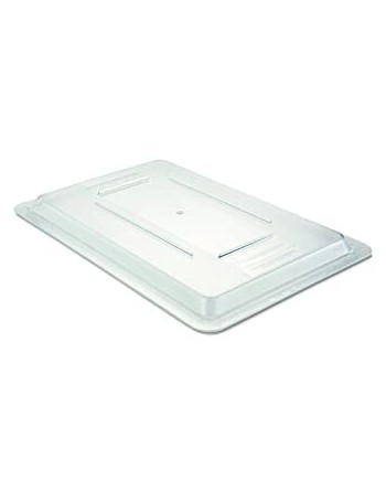 Rubbermaid FG330200CLR Clear Polycarbonate Food Storage Box Lid - 26" x 18" - [DefendUse.com] - FG330200CLR - Totes / Bins