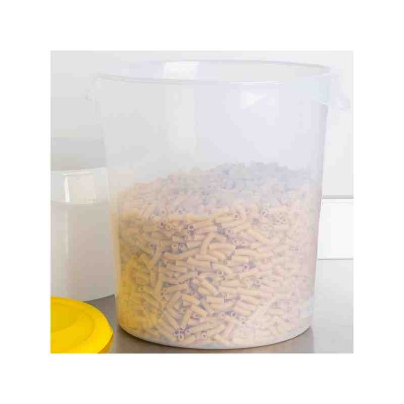 Rubbermaid FG572824CLR 22 Qt. Translucent Round Food Storage Container - [DefendUse.com] - FG572824CLR - Totes / Bins