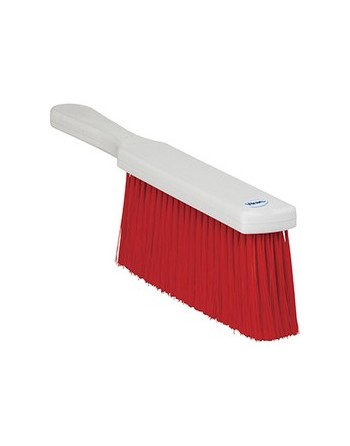 REMCO 45574 Resin Set Long-Handled Bench Brush Soft Bristles Red - [DefendUse.com] - 45574 - Remco Commercial Cleaning