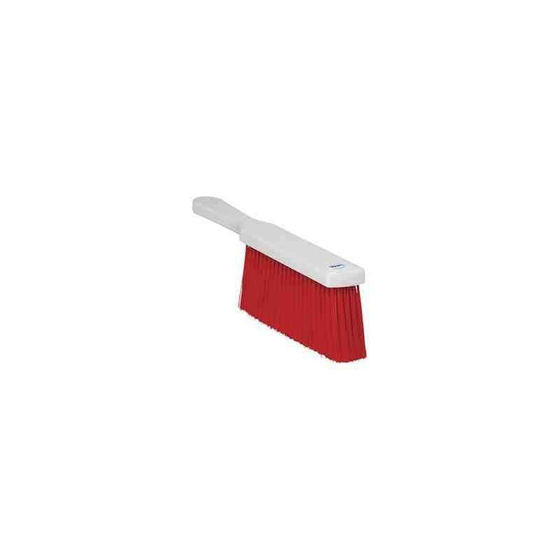 REMCO 45574 Resin Set Long-Handled Bench Brush Soft Bristles Red - [DefendUse.com] - 45574 - Remco Commercial Cleaning