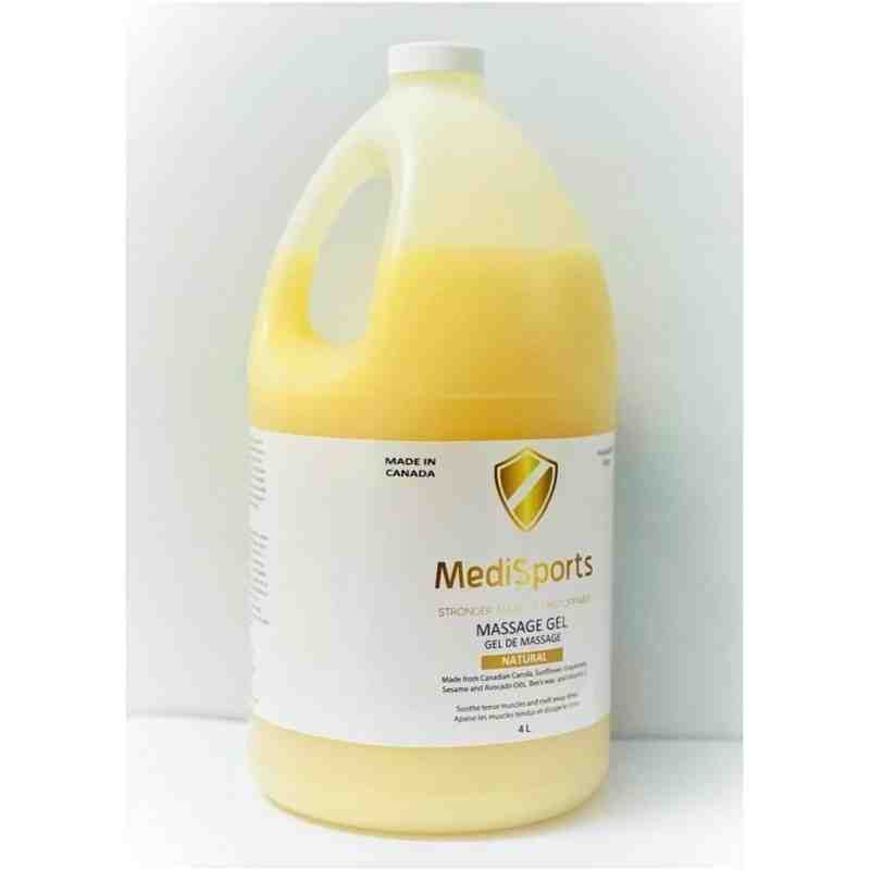 MEDISPORT Natural Massage Gel, 4L, Plant Based Ingredients - [DefendUse.com] -  - Physiotherapy