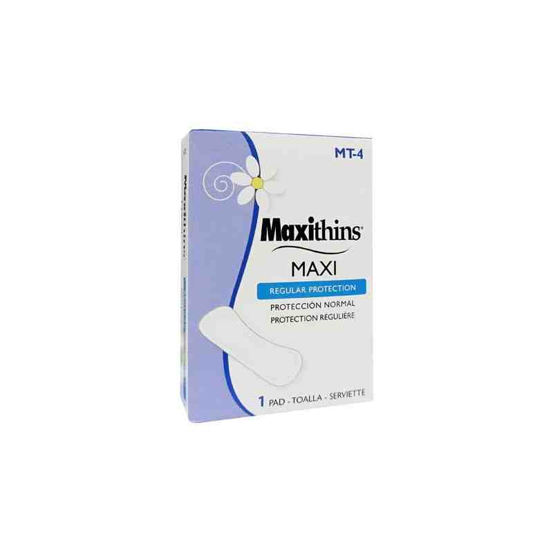 HOSPECO MT4 Maxithins® Maxi Pads, Case of 250 - [DefendUse.com] - MT4 - HOSPECO Commercial Solutions