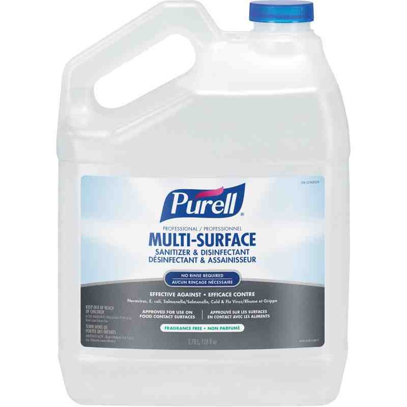 PURELL 434504CAN00 Professional Multi-Surface Sanitizer & Disinfectant, Jug, 3.78 L, Case of 4 - [DefendUse.com] - 4345-04-CAN00