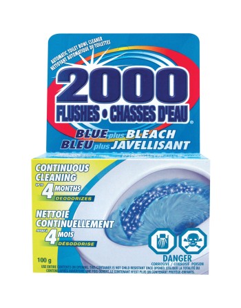 WD-40 2000 Flushes Blue/Bleach Bowl Cleaner Tablets, Case of 12 - [DefendUse.com] - 90801 - WD-40