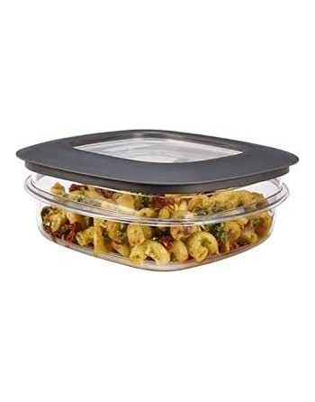 Rubbermaid Housewares, Premier Food Storage Container Square 3 Cup - Grey, Case of 6 - [DefendUse.com] - 1937648 - Rubbermaid Ho