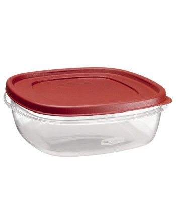 Rubbermaid 7H78-TR-CHILI Square Food Containers, 9 Cup - [DefendUse.com] - 7H78-TR-CHILI - Rubbermaid Housewares