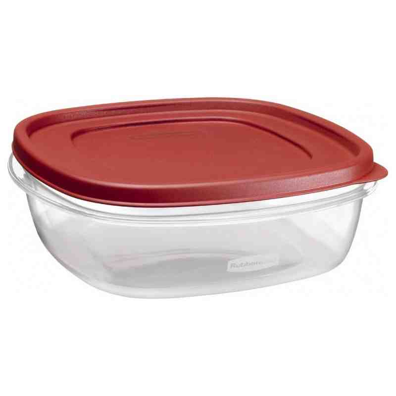 Rubbermaid 7H78-TR-CHILI Square Food Containers, 9 Cup - [DefendUse.com] - 7H78-TR-CHILI - Rubbermaid Housewares