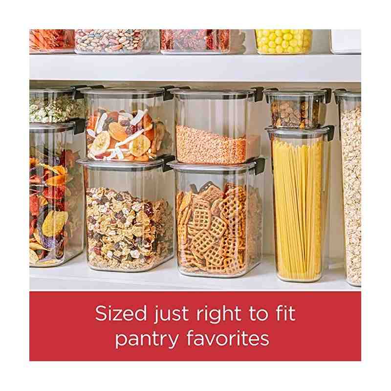 Rubbermaid Brilliance Pantry Airtight Food Storage Container, BPA-Free Plastic, Case of 2 - [DefendUse.com] - 1994229 - Rubberma