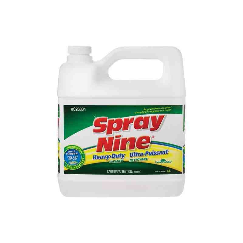 Spray Nine® C26804 Heavy Duty Cleaner Degreaser Disinfectant, Jug, 4 L, Case of 4 - [DefendUse.com] - C26804 - Spray Nine®